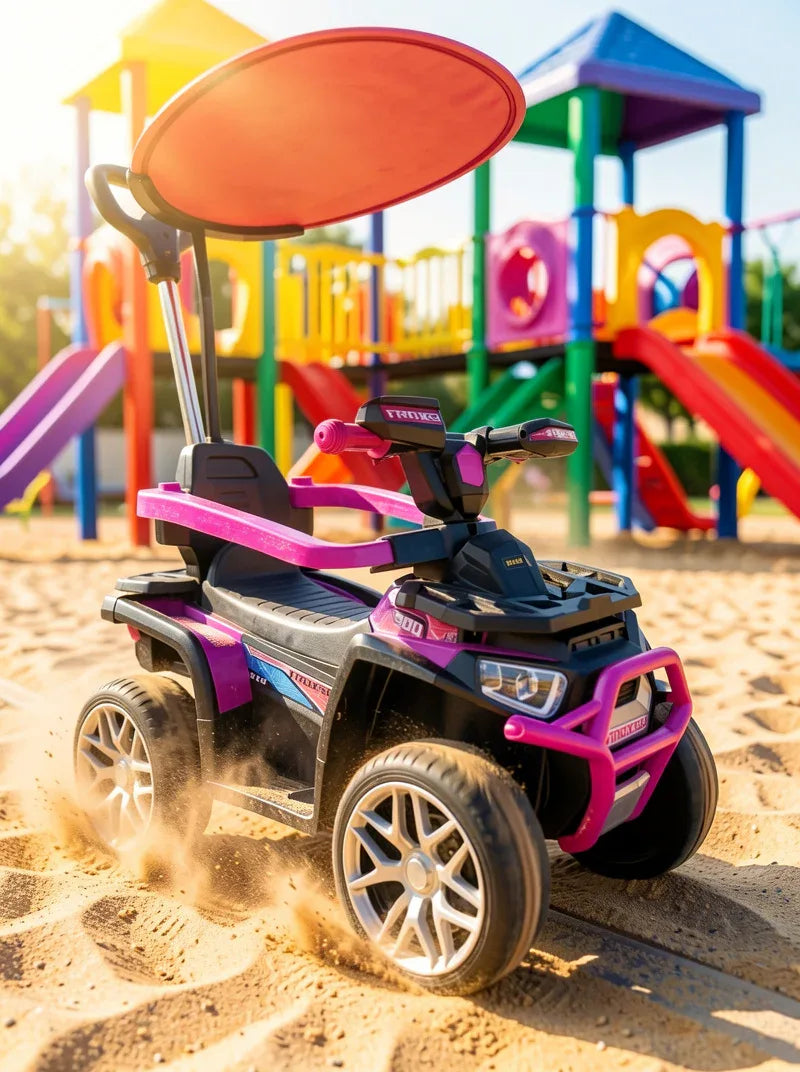 Cuatrimoto Eléctrica para Bebé con Control Remoto y Capota - MultiMarket