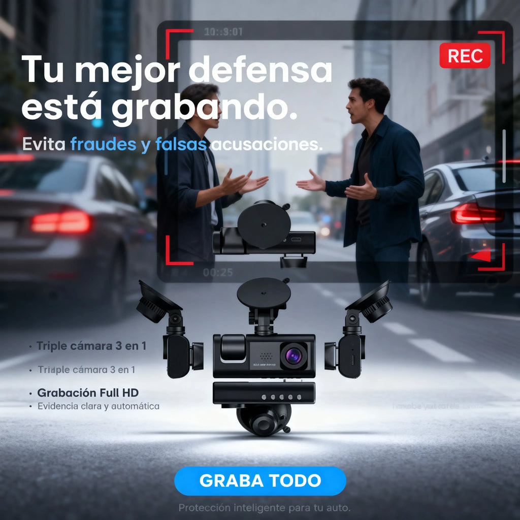 Cámara 3 en 1 – Graba todo y protégete 24/7 - MultiMarket
